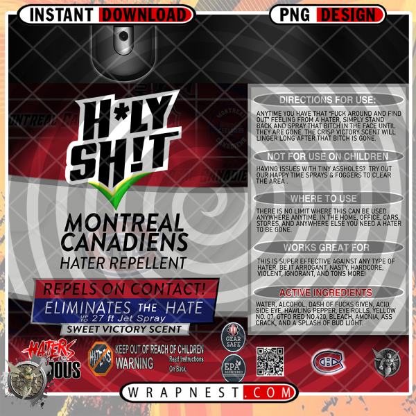 CANADIENS HOLY SHIT WRAP