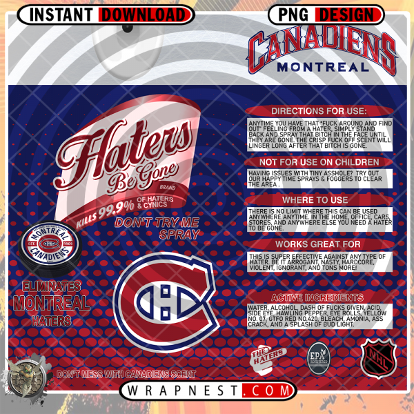 CANADIENS HATERS BE GONE WRAP