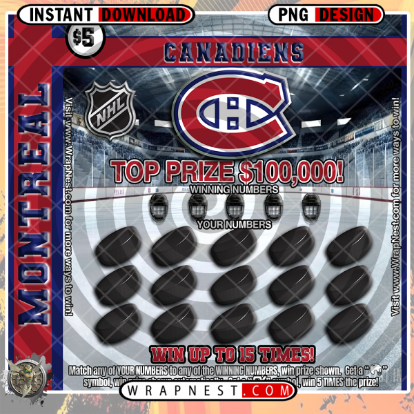 CANADIENS SCRATCH OFF WRAP