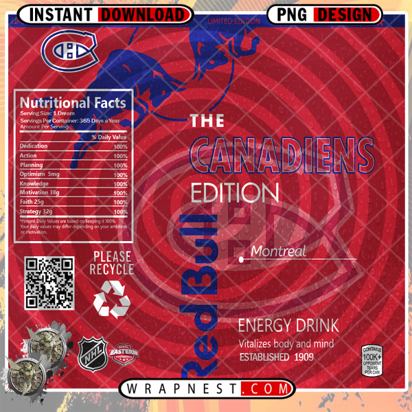 CANADIENS RED BULL WRAP