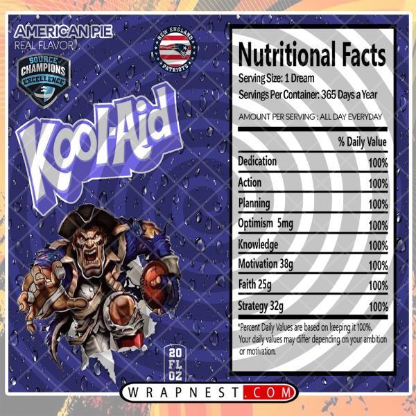 PATRIOTS KOOL-AID WRAP