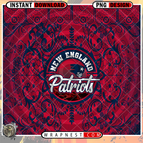 PATRIOTS LACE & LOGO WRAP