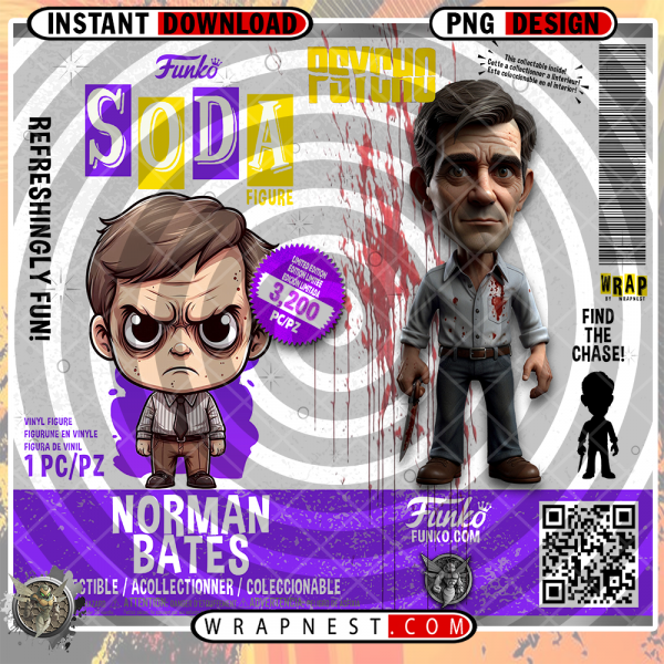 NORMAN BATES FUNKO SODA WRAP