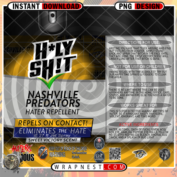 PREDATORS HOLY SHIT WRAP