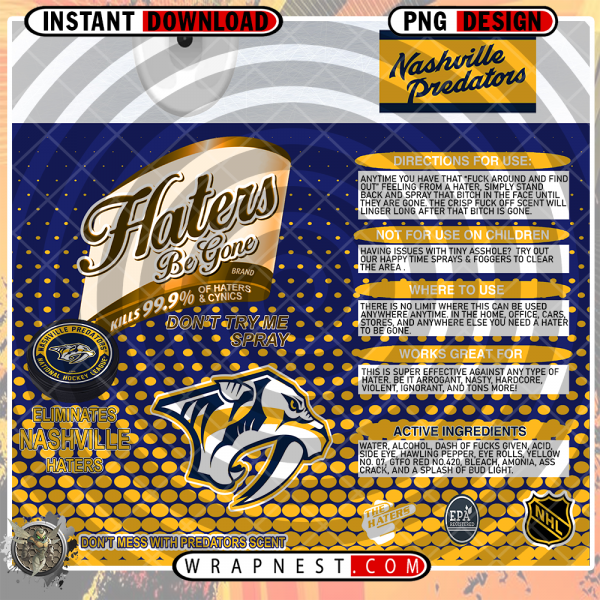 PREDATORS HATERS BE GONE WRAP