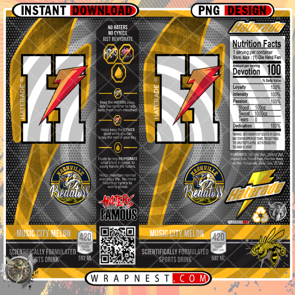 PREDATORS HATERADE WRAP