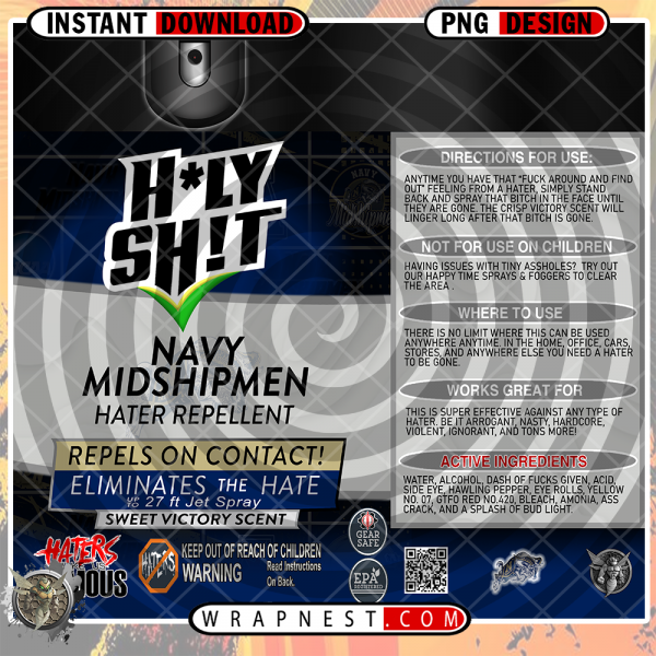 NAVY HOLY SH*T WRAP
