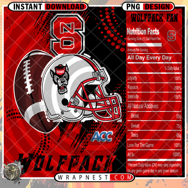 NC STATE TEAM FAN SODA WRAP