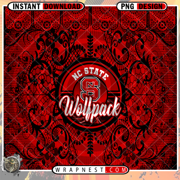 NC STATE LACE & LOGO WRAP