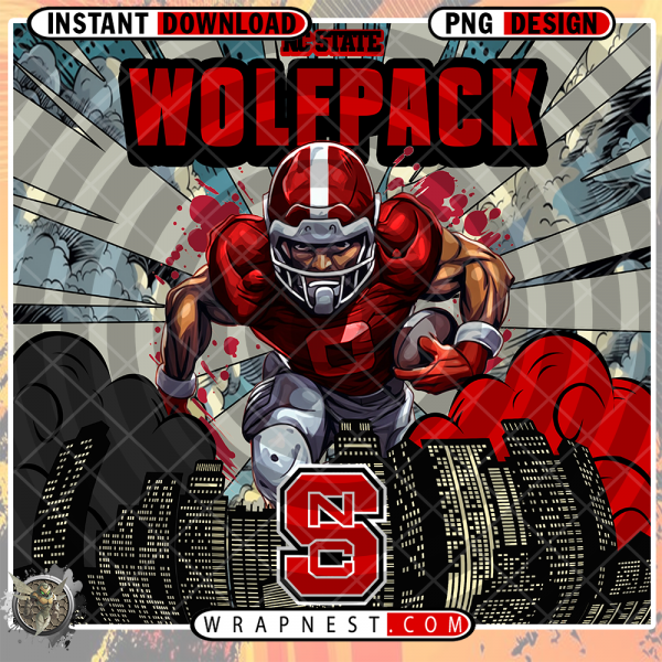 NC STATE COMIC BOOK STYLE WRAP