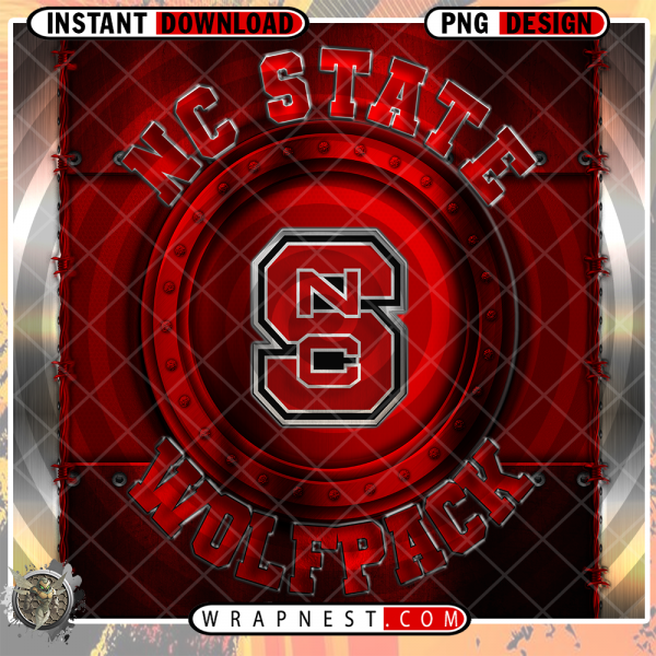 NC STATE METAL WRAP