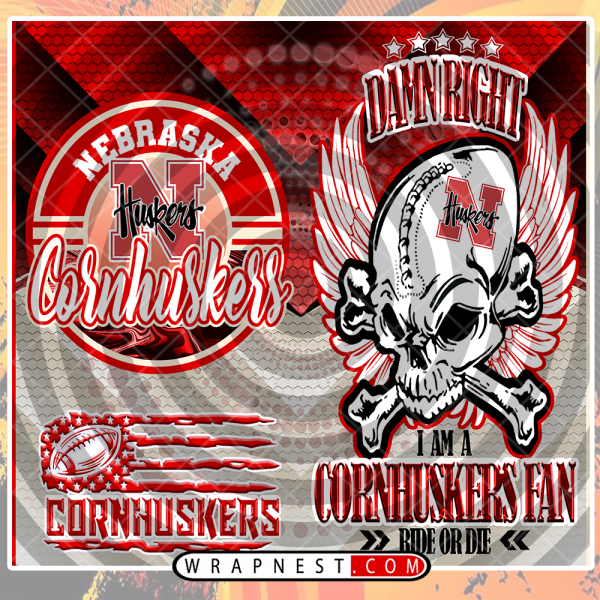 NEBRASKA SKULL WRAP