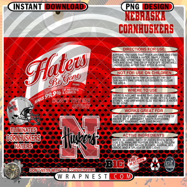 NEBRASKA HATERS BE GONE WRAP