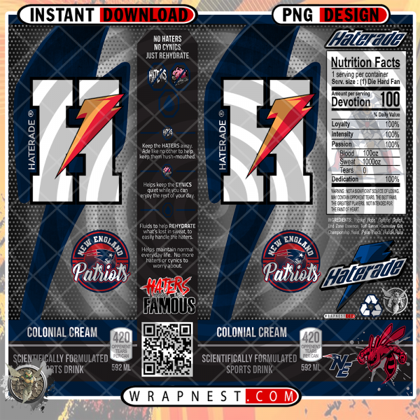 PATRIOTS HATERADE WRAP