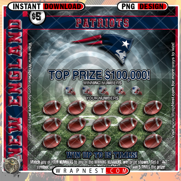 PATRIOTS SCRATCH OFF WRAP