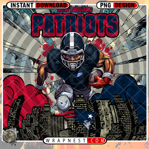 PATRIOTS COMIC BOOK STYLE WRAP