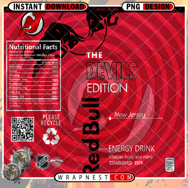 DEVILS RED BULL WRAP