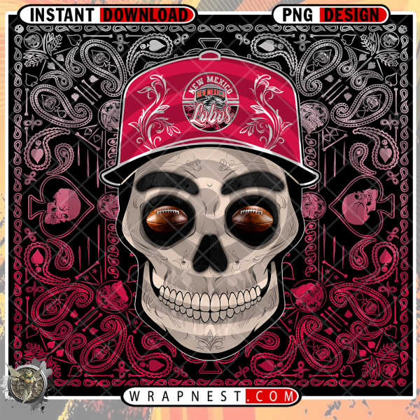 NEW MEXICO SKULL HANDKERCHIEF WRAP