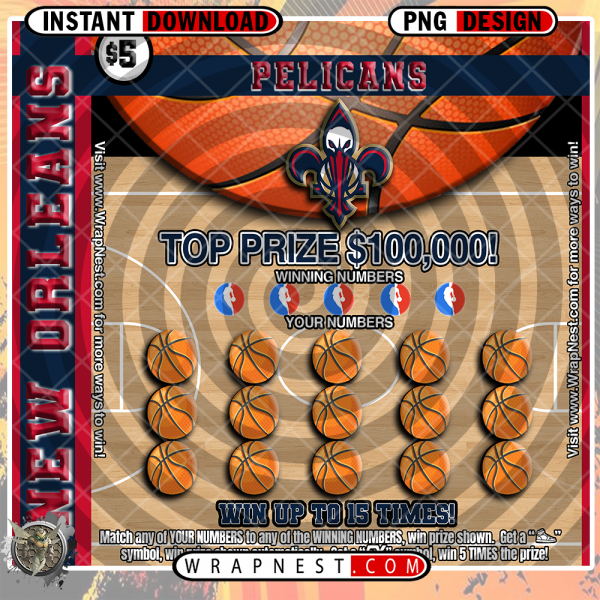 PELICANS SCRATCH OFF WRAP