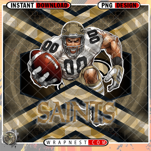 SAINTS HONEYCOMB WRAP
