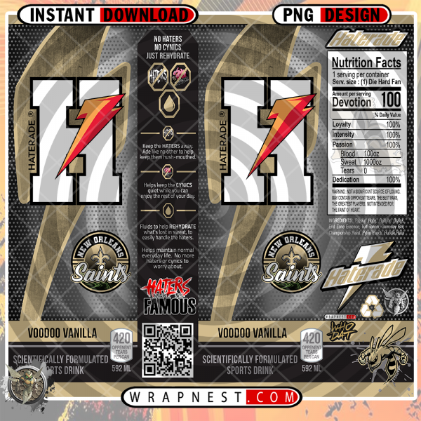 SAINTS HATERADE WRAP