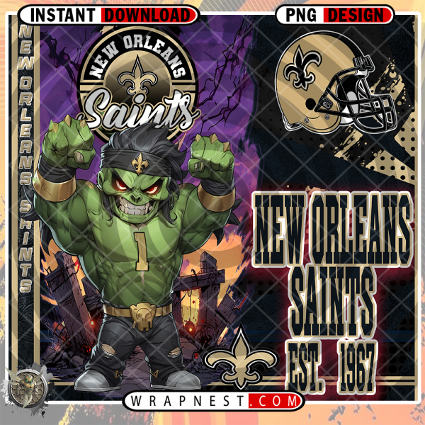 SAINTS MONSTER MASCOT