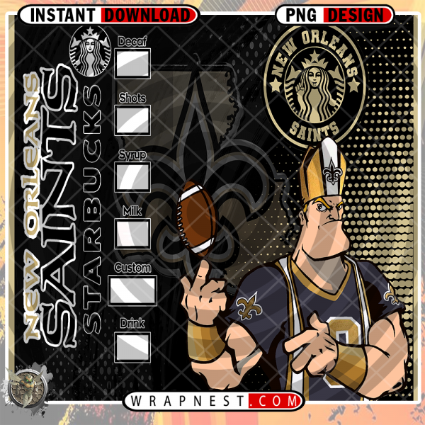 SAINTS STARBUCKS WRAP