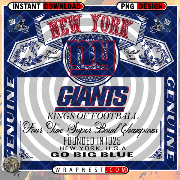 NEW YORK GIANTS BUD WRAP v1
