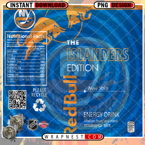 ISLANDERS RED BULL WRAP