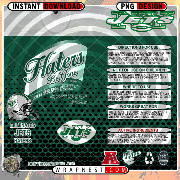 JETS HATERS BE GONE WRAP