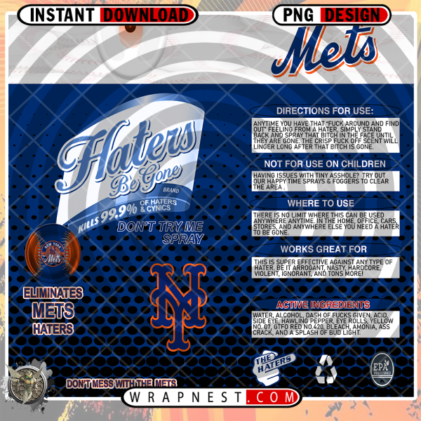 METS HATERS BE GONE WRAP