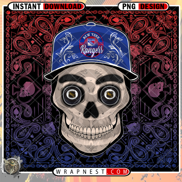 RANGERS SKULL HANDKERCHIEF WRAP