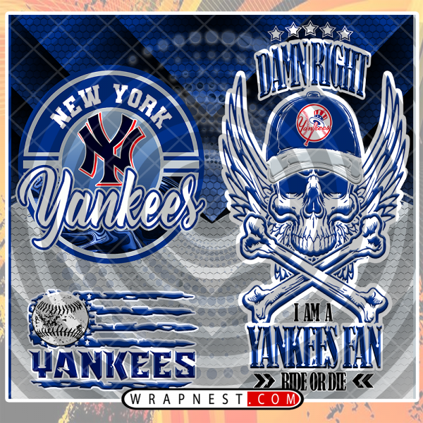 YANKEES SKULL WRAP