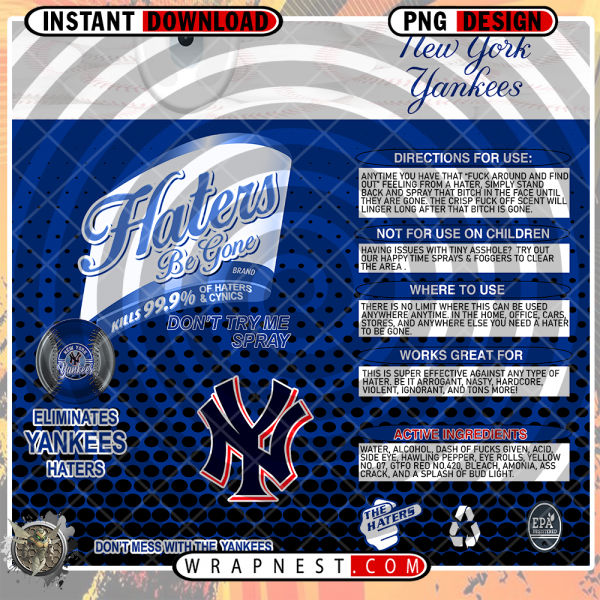 YANKEES HATERS BE GONE WRAP