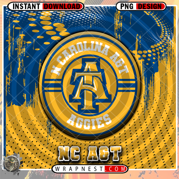 NC A&T DOT LOGO WRAP