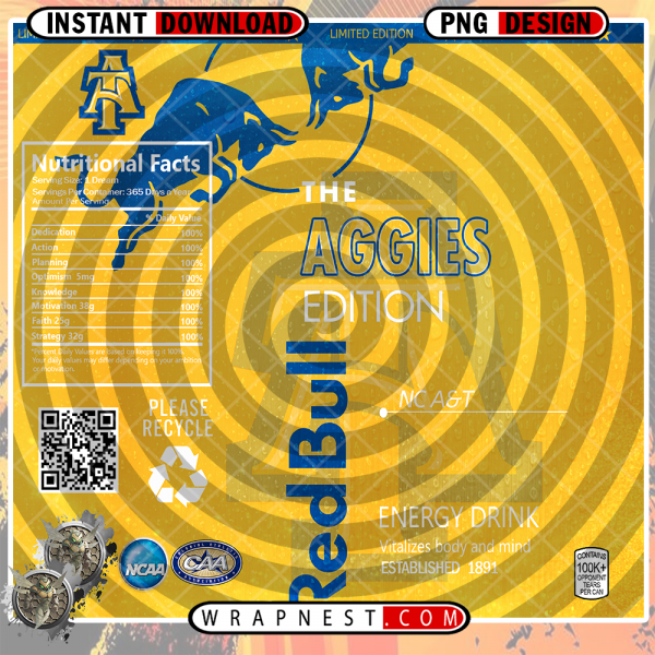 NC A&T RED BULL WRAP