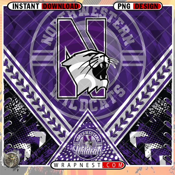 NORTHWESTERN DIAMOND WRAP v1