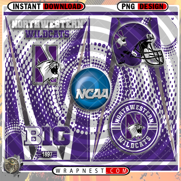 NORTHWESTERN TEAM LOGO WRAP