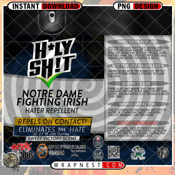 NOTRE DAME HOLY SH*T WRAP