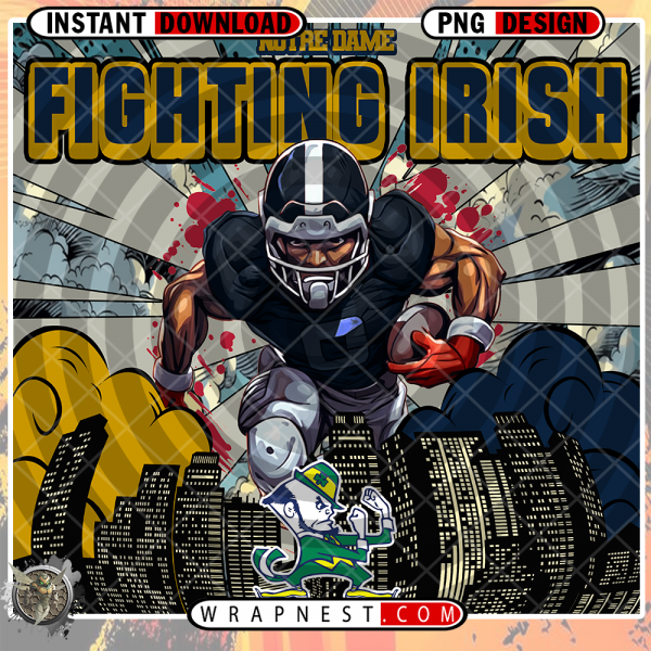 NOTRE DAME COMIC BOOK STYLE WRAP