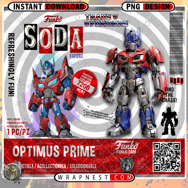 OPTIMUS PRIME FUNKO SODA