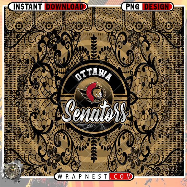 SENATORS LACE & LOGO WRAP