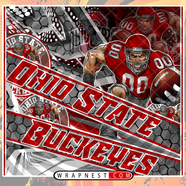 OHIO STATE FATHEAD v2 WRAP