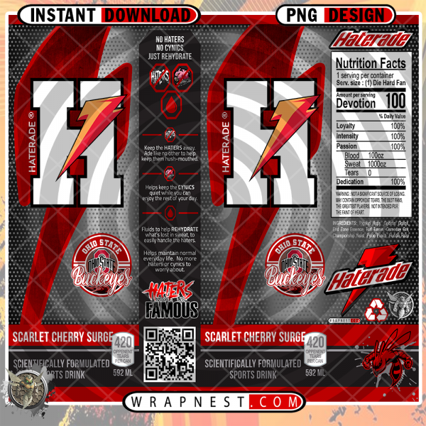 OHIO STATE HATERADE WRAP