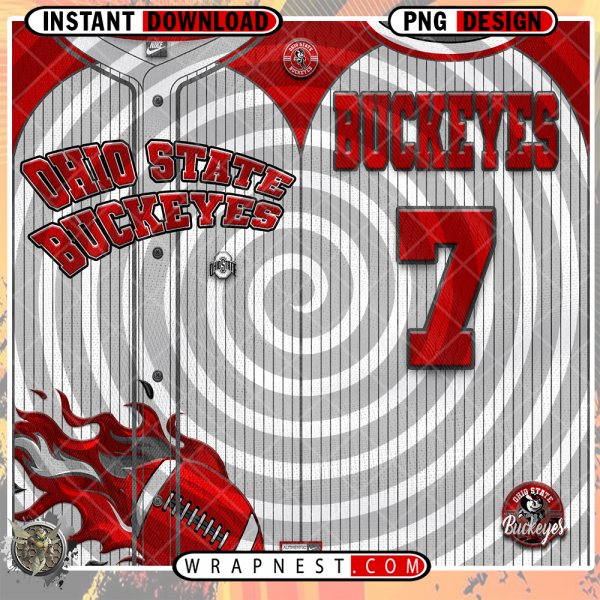 OHIO STATE TEAM BUTTON-UP WRAP