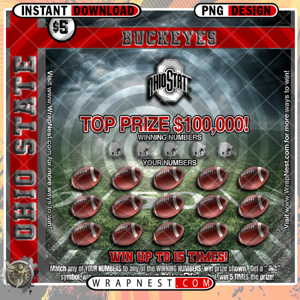 OHIO STATE SCRATCH OFF WRAP