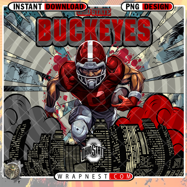OHIO STATE COMIC BOOK STYLE WRAP