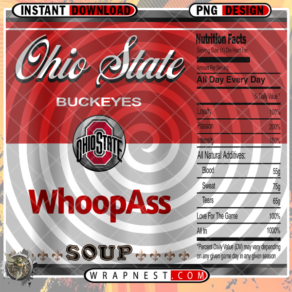 OHIO STATE WHOOPASS WRAP