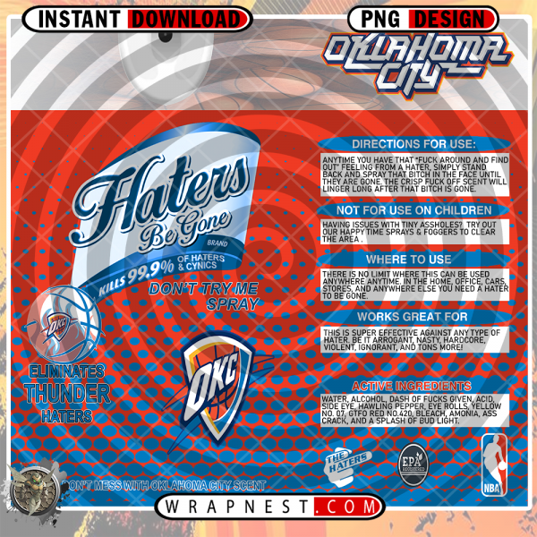 THUNDER HATERS BE GONE WRAP