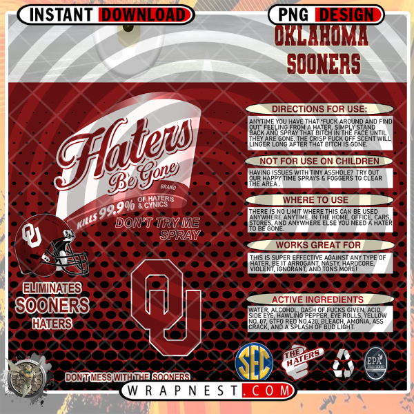 OKLAHOMA HATERS BE GONE WRAP